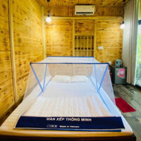 Mùng chụp mẫu xếp gấp tự bung ngủ - Màn chụp tự bung gấp gọn thông minh chống muỗi hiệu quả người lớn