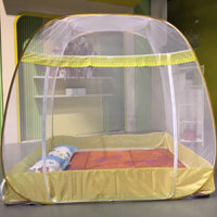 Mùng Chụp Tự Bung Đỉnh Rộng Bảo Lộc 1m8 x 2m - Viền Vàng