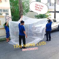 Mùng lưới trùm cây cây mận, cây ổi, cây mảng cầu ... chống ruồi vàng (Lưới 22 mesh)