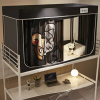 Mùng màn khung chống muỗi ký túc xá sinh viên, rèm che giường ngủ cản sáng cho giường tầng trên tầng dưới