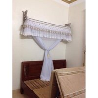 Mùng màn khung xếp gọn cao cấp khung inox tiến đạt +màn tuyn lạnh cao cấp