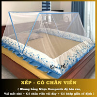 Mùng màn khung xếp thông minh, màn chụp tự bung gấp gọn chống muỗi cao cấp tiện lợi