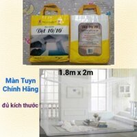 Mùng màn tuyn chống muối 10/10 chính hãng tem 7 màu 1m8x2m không cửa và có cửa