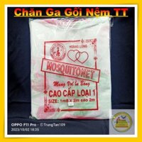 Mùng voan bông có cửa 1m6 x 2m - Mùng ngủ in bông - Màn ngủ chống muỗi