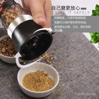 Muối biển, hạt tiêu đen, chanh, tỏi, gia vị hỗn hợp muối biển, xay gia vị cho món bít tết phương Tây và mì ống, gia vị thể dục