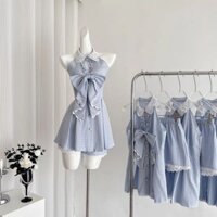 Muối Biển Phô Mai Ngọt Ngào Pure Desire Slim-fit Hẹp Eo Nóng Bé Gái Đầm Nữ Pháp Chữ a Váy Ngắn080201