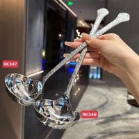 Muôi canh, muôi thủng Inox cao cấp dày dăn , Muôi múc canh muỗng múc chè, Muôi thủng vớt đồ ăn muỗng lỗ ăn lẩu