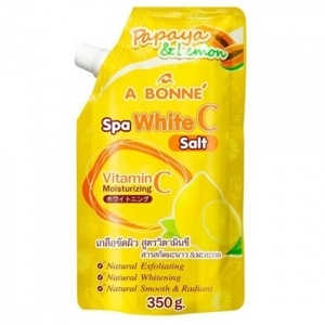 Muối tắm tẩy tế bào chết làm trắng da ABonne SPA White C Đu đủ và Chanh