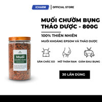 Muối epsom chườm bụng iCHARM - Muối thảo dược chườm nóng giảm mỡ, mờ thâm rạn sau sinh