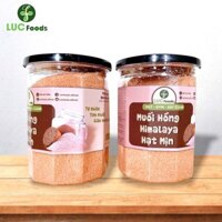 Muối hồng Himalaya LUCfoods (dạng hạt mịn) - Tự nhiên, Tinh khiết, Giàu khoáng chất (600g)