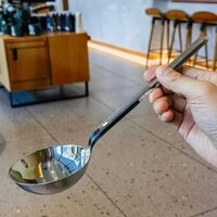 Muôi inox đầu to cán dài đặc inox 304 [CKM148]