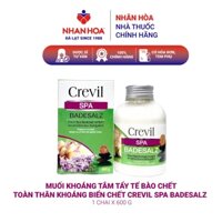 Muối Khoáng Tắm Tẩy Tế Bào Chết Toàn Thân Khoáng Biển Chết Crevil Spa Badesalz 600G