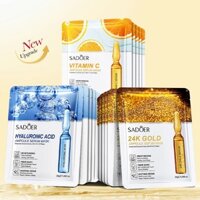 Mười Miếng ~ ~ Ampoule Essence Mặt nạ dưỡng ẩm SADOER Axit Hyaluronic Dưỡng ẩm Vitamin C Dưỡng ẩm030401