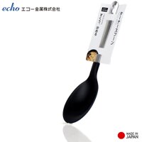 Muôi múc canh đầu silicone Echo Metal 25.5cm hàng nội địa Nhật Bản - 1 chiếc