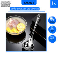 Muôi múc canh inox cao cấp ccko đẹp co kích thước 20.8*7.2cm,19.6*5.9cm