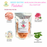 Muối ngâm tắm Aquacos - Thư giãn, ngủ ngon - Hoa hồng / Trà xanh/ Bột thảo mộc - 500g/100g