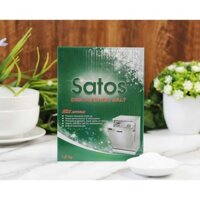 Muối rửa bát Satos 1.5kg dành cho máy rửa bát, với độ tinh khiết 99.4%, đạt tiêu chuẩn hạng A của Thổ Nhĩ Kỳ