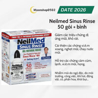 Muối rửa mũi NeilMed Sinus Rinse 50 gói kèm Bình 250ml Date 2/2025