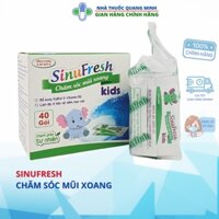 Muối rửa mũi SinuFresh Kids rửa mũi xoang Cát Linh cho trẻ em chính hãng