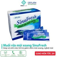 Muối rửa mũi xoang Cát Linh Sinufresh - muối sinh lý pha rửa mũi, giảm xoang, nghẹt mũi