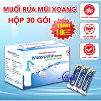 Muối rửa mũi xoang waterpulse (30 gói), muối rửa mũi, bình rửa mũi, muối nano điều trị viêm xoang