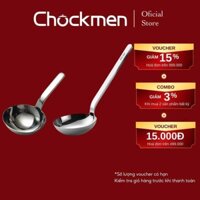 Muôi Sâu Lòng CHOCKMEN Inox Cao Cấp Muôi Múc Canh Muỗng Xúc Thìa Lớn Thìa Bự Cực Dày Dặn