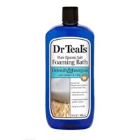 Muối tắm DR TEAL'S FOAMING BATH WITH PURE EPSOM SALT DETOXIFY AND ENERGIZE 1L