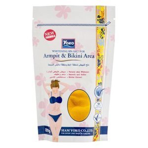 Muối tắm làm trắng da vùng nách & bikini YOKO Whitening Spa Salt For Armpit & Bikini Area 220g