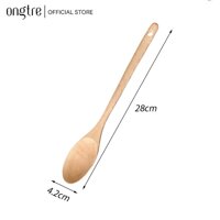 Muôi Thìa Vá ONGTRE Bằng Gỗ Nhãn cao cấp an toàn vệ sinh tuyệt đối - H02 28x4.2CM