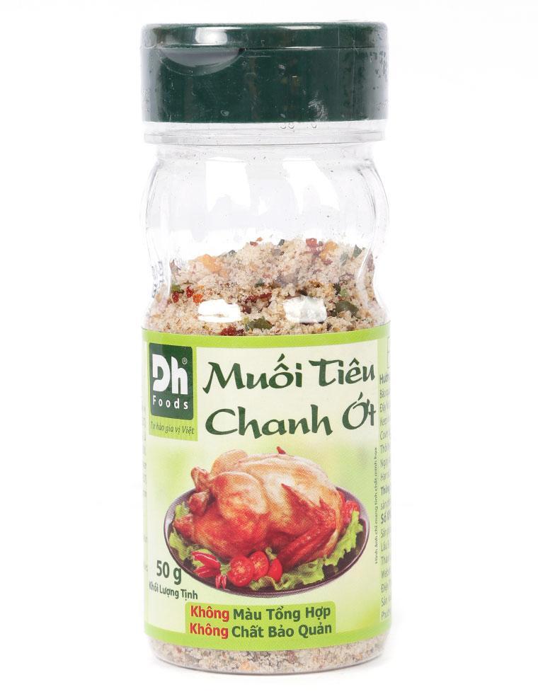 Muối tiêu chanh ớt Dh Foods hũ 50g