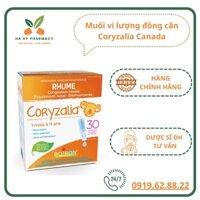 Muối uống vi lượng đồng căn Coryzalia Canada, Coldcalm USA cho bé từ 1 tháng - 11 tuổi