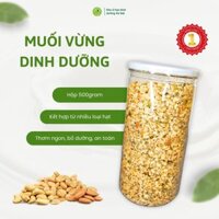 Muối Vừng Thuần Chay từ Hạt dinh dưỡng, thực phẩm hữu cơ tốt cho sức khỏe hộp 500gr