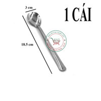 Muỗng cà phê ăn cơm muỗng cà phê chanh tròn inox dày dặn sáng bóng đồ dùng nhà bếp tiện lợi cho gia đình