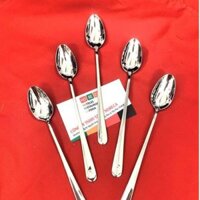muỗng cà phê cán dài đuôi vat, inox 304 cao cấp, thìa cafe kiểu dáng sang trọng, sáng bóng