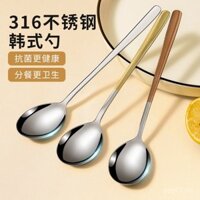 Muỗng canh inox dày dặn gia dụng cán dài sáng tạo Instagram phong cách nổi tiếng giá trị cao cho trẻ em
