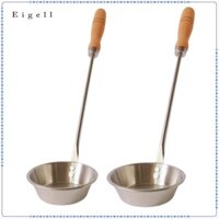 Muỗng Chiên Bánh Chảo Dụng Cụ Nhà Bếp Dễ Dàng Sử Dụng Tay Cầm Bằng Gỗ Nhỏ Gọn Phong Cách Trung Hoa Tay Cầm Thoải Mái Dụng Cụ Nấu Ăn Di Động