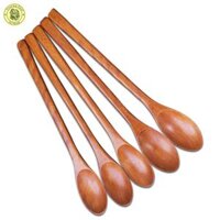 Muỗng Gỗ Cao Cấp - Muỗng Nhãn Búp Sen - Đồ Dùng Gỗ Nhà Bếp Chất Lượng Cao - 5 cái