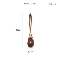 Muỗng Gỗ Trắc Và Cẩm Lai HAHANCO Siêu Sạch - Nhiều Kích Cỡ Tiện Dụng - Dài 13cm - CTL770