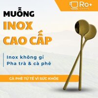 Muỗng Inox Đầu Tròn Roplus Coffee | Muỗng Pha Chế Cà Phê Cao Cấp
