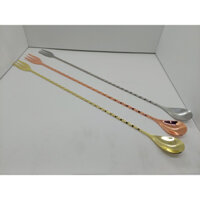 Muỗng khuấy inox pha chế quầy bar 2 đầu