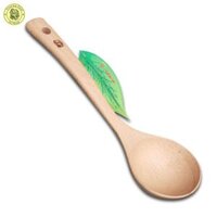 Muỗng Múc Canh Rau Cán Dài Mui Tròn - Vá Canh Gỗ 07 25 x 7 cm - Đồ Gỗ Nhà Bếp Thương Hiệu Trường Sơn