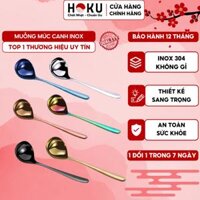 Muỗng Múc Canh/Soup HOKU Inox 304 Lòng Sâu Phong Cách Bắc Âu Hàng Nội Địa Cao Cấp MTM01