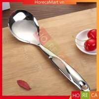 Muỗng (muôi) múc cơm kích thước 280x76mm inox dày cao cấp, vá múc cơm inox