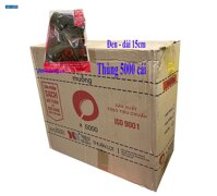 Muỗng nhựa đen dài 15cm (cán ngắn) - Thùng 5000 cái