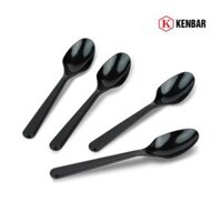 Muỗng nhựa đen dùng một lần 50 cái