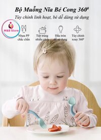 Muỗng Nĩa Bẻ Cong 360 - BabyCare