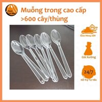 [MUỖNG / THÌA CAO CẤP] Muỗng Nhựa Cao Cấp.Thìa Muỗng ăn Kem, cơm, bắp xào, xôi, cháo, súp, trà sữa, chè, rau câu