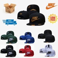 Murah Nike Snapback Cap Nam Nữ Hip Hop Hat Topi Thêu Mũ Thể Thao Mũ Ngoài Trời Có Dây Đeo Có Thể Điều Chỉnh