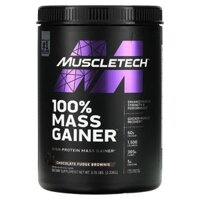 MuscleTech 100% Mass Gainer Hương Chocolate Fudge Brownie 5.15 lbs (2.33 kg)