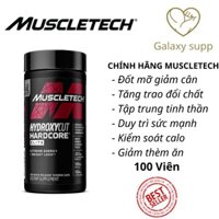 MUSCLETECH Hydroxycut Hardcore Elite Đốt Mỡ Giảm Cân 100 Viên